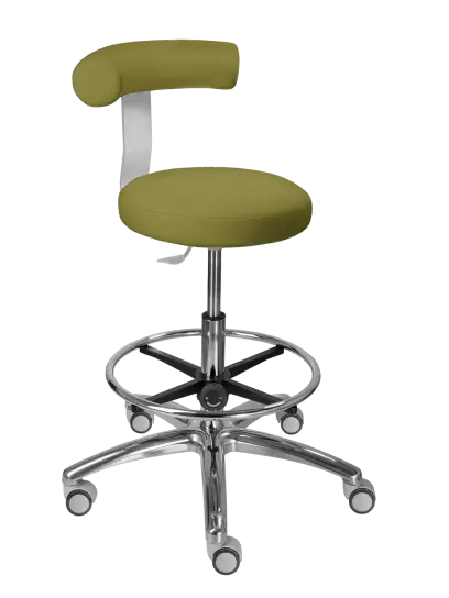 LZ83 G DENT židle lékařská, SILVERTEX - koženka olivová 30513